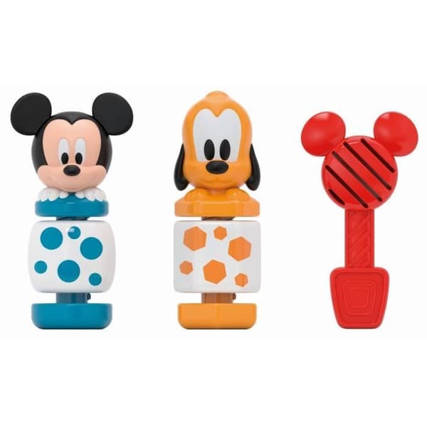 Clementoni - Bygg och lek - Musse &amp; Pluto - Babyleksak för motorik