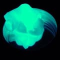 Miniatyrbild 2 av 2: Leksak - Intelligent - Fluorescerande orange intelligensleklera - Deformerbar - Byter färg - Inte smutsande