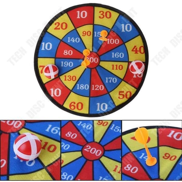 TD® Scratch Target Game med bollar - Skicklighetsspel - Inomhus-Utomhus - Barn Vuxna