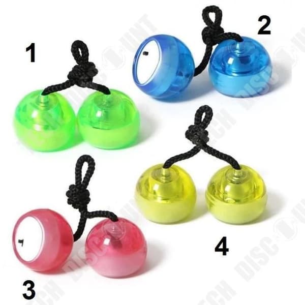 TD® 4-delad uppsättning Yoyo Finger Leksaker Light Up Balls Finger Game Finger LED Bollar/ Flerfärgad - Finger Game Recreation