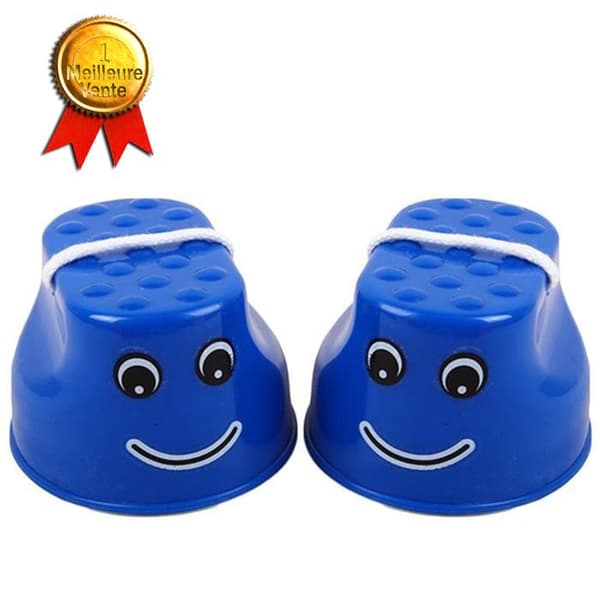 INN® Barnspel styltor utrustning träning balans plast koordination fot utomhushopp Bounce Resistant Plastic Co