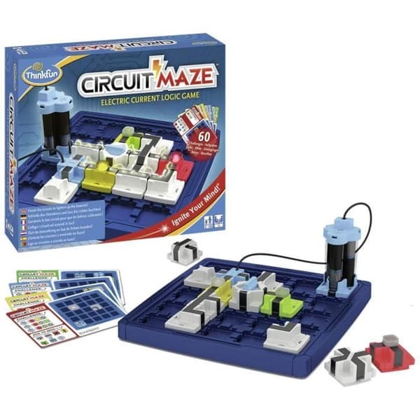 Brain Teaser Game - RAVENSBURGER - CIRCUIT MAZE - 60 utmaningslösningskort - Blandat - Inomhus - Från 8 år