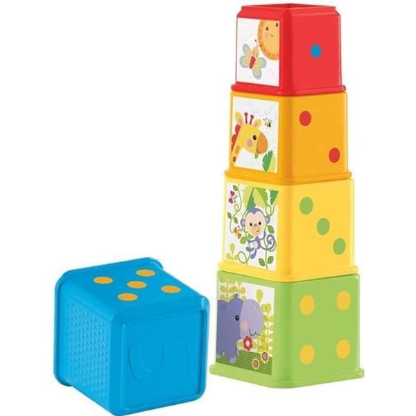 Fisher-Price Discovery Cubes - Pedagogisk leksak för spädbarn från 6 månader och uppåt