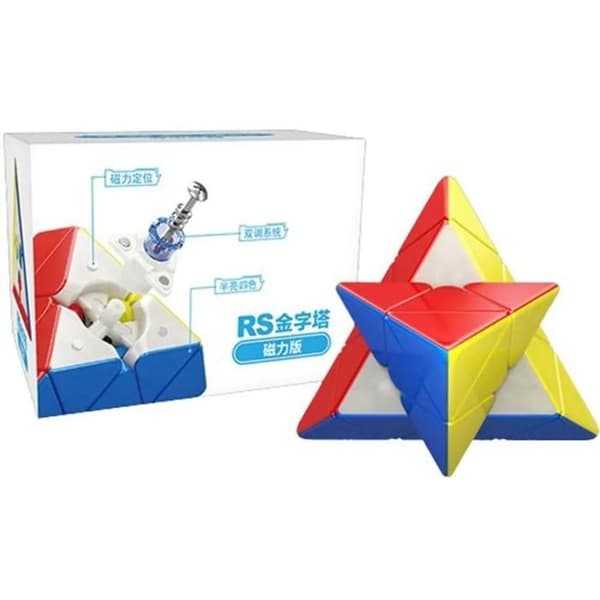 Cube Pyraminx - Moyu - Rs - Klisterfri - Smidig Rotation - Hållbara Material