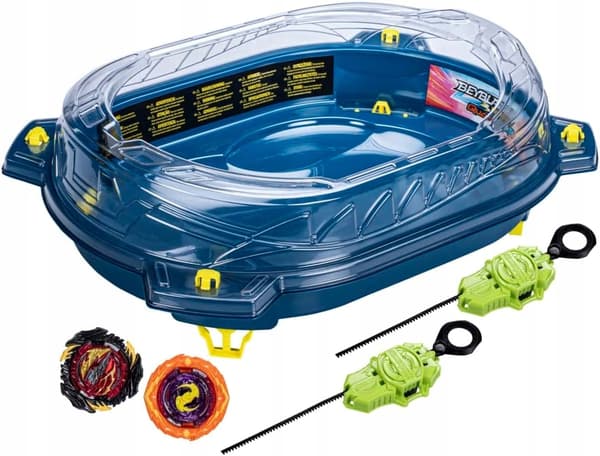 Arenaset + 2 Spinnare + 2 Launchers Beyblade Burst QuadStrike Hasbro