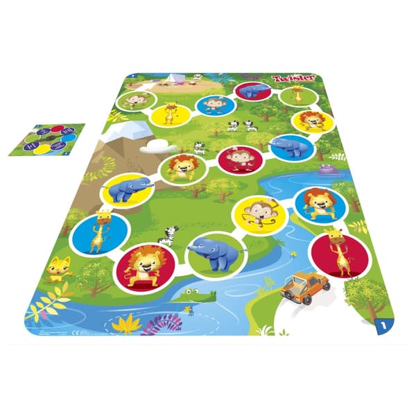HASBRO Twister Junior Djurbrädespel 2 spel i 1 POLSK VERSION