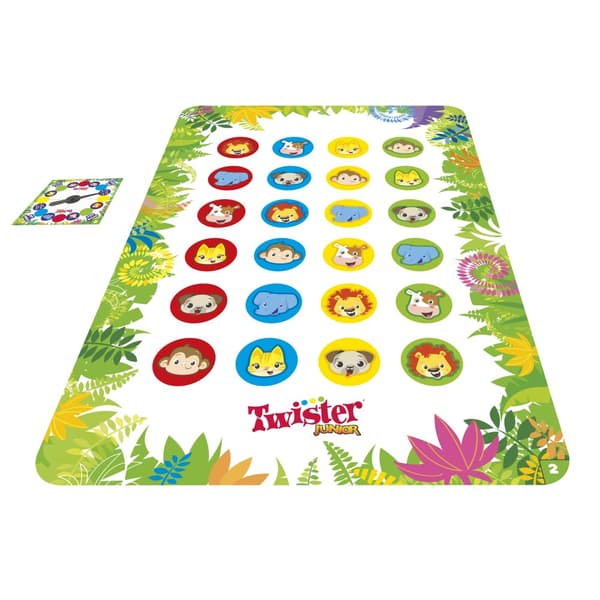 HASBRO Twister Junior Djurbrädespel 2 spel i 1 POLSK VERSION