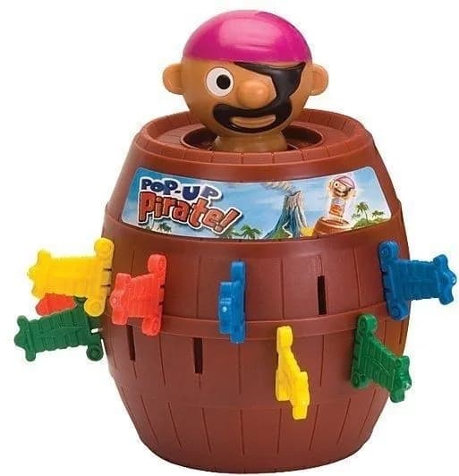 Arkadspel Fat med hoppande pirat Tomy