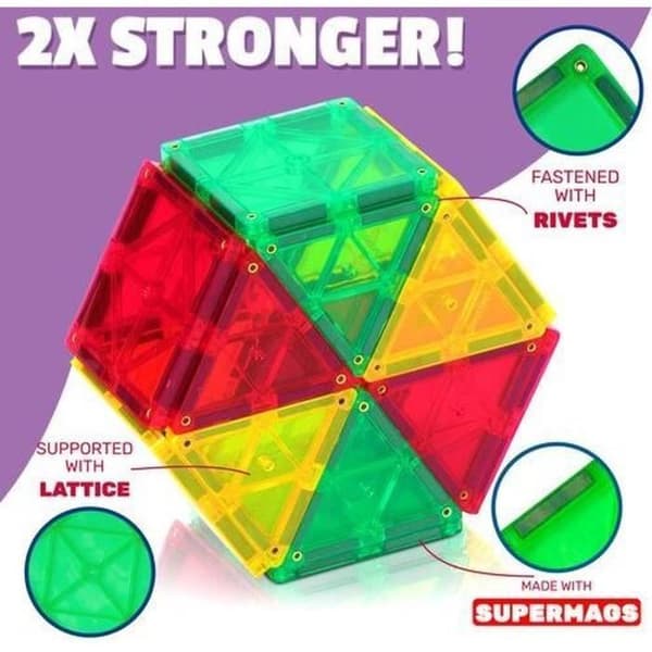 Playmags Classic 3D magnetiska kakelset - 50 delar