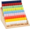 Miniatyrbild 1 av 4: Räknepinnar i trä - SMÅFOT - Pedagogisk leksak för barn - Förvaringslåda ingår