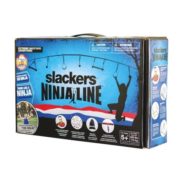 Ninja Slackers kurs - 11m inlärningsset med 7 hängande tillbehör