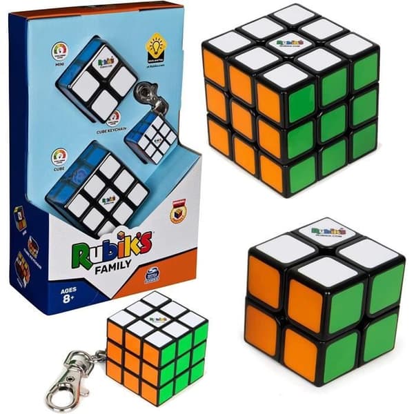 Kuber - Rubik's - Familjepaket - Flerfärgad - 3 stycken - Från 8 år