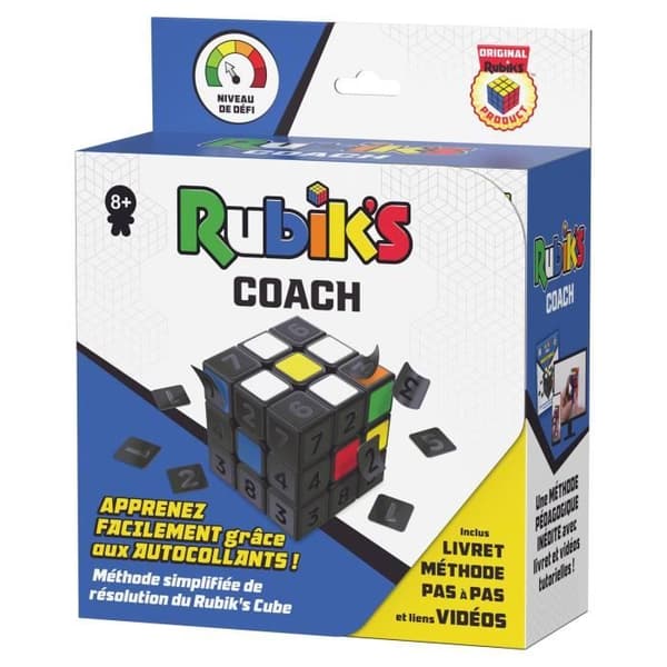 Rubik's Cube 3x3 förenklad metod - RUBIK'S - Coach - Utbildning - Flerfärgad - 2 års garanti