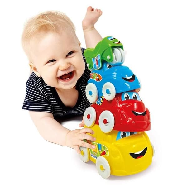 CLEMENTONI - Aktivitetsfordon - Set med 4 babyfordon