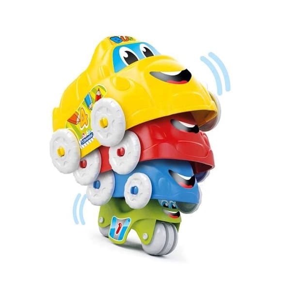 CLEMENTONI - Aktivitetsfordon - Set med 4 babyfordon