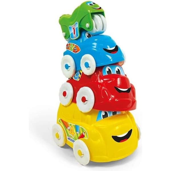 CLEMENTONI - Aktivitetsfordon - Set med 4 babyfordon