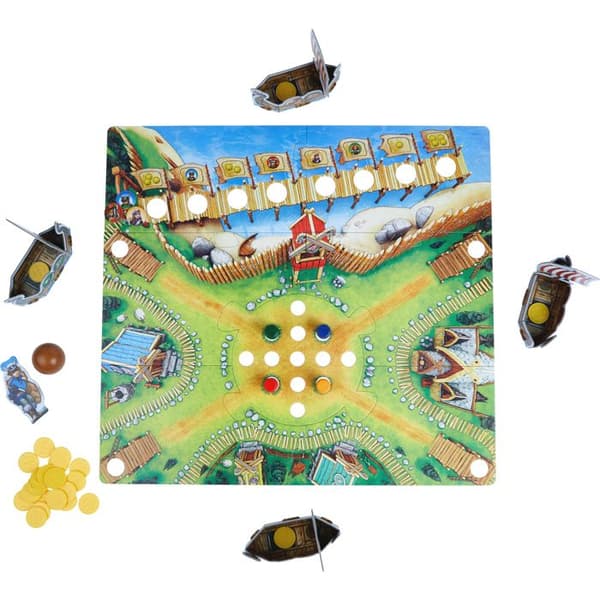 Brädspel - HABA - The Valley of the Vikings - skicklighet och taktik - 6 år och uppåt