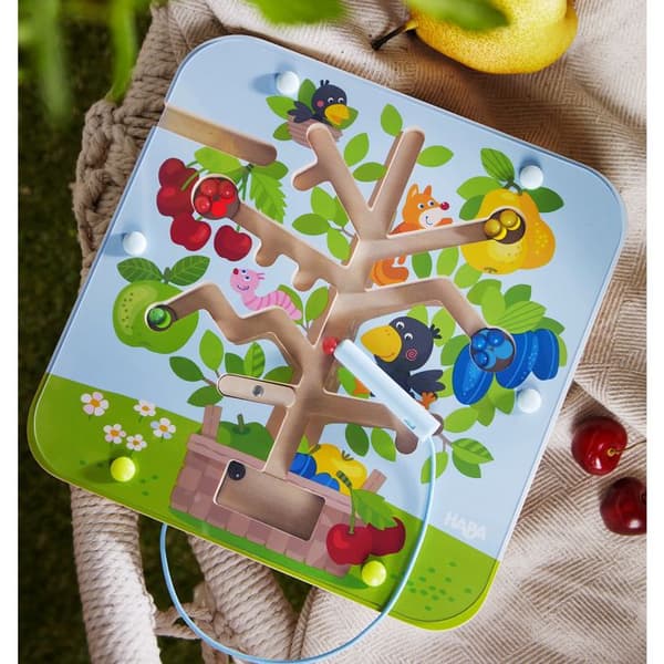 Magnetic Game The Orchard - HABA - Maze Puzzle with Magnetic Marbles - Barn från 3 år och uppåt