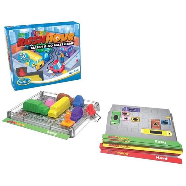 Rush Hour My First - Ravensburger - Think Fun Puzzle - 30 utmaningar 3 nivåer - Från 3 år - Franska ingår