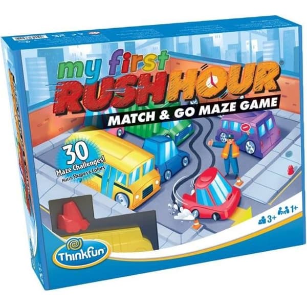 Rush Hour My First - Ravensburger - Think Fun Puzzle - 30 utmaningar 3 nivåer - Från 3 år - Franska ingår