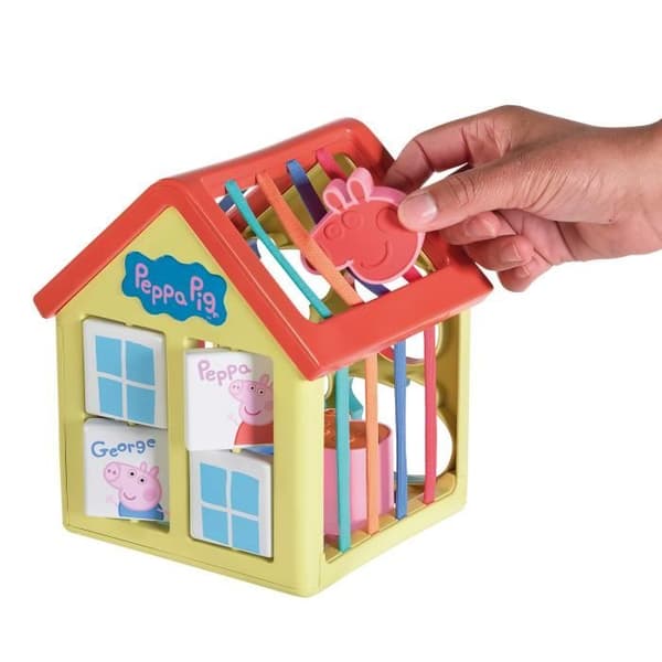 Peppa aktivitetshem - TOOMIES - formsorterare - 4 former - roterande fönster