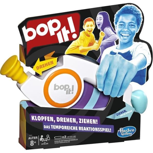 Skicklighetsspel - HASBRO - Bop It - Inomhus - Blandat - Barn - 3 Lautstärke-Einstellungen
