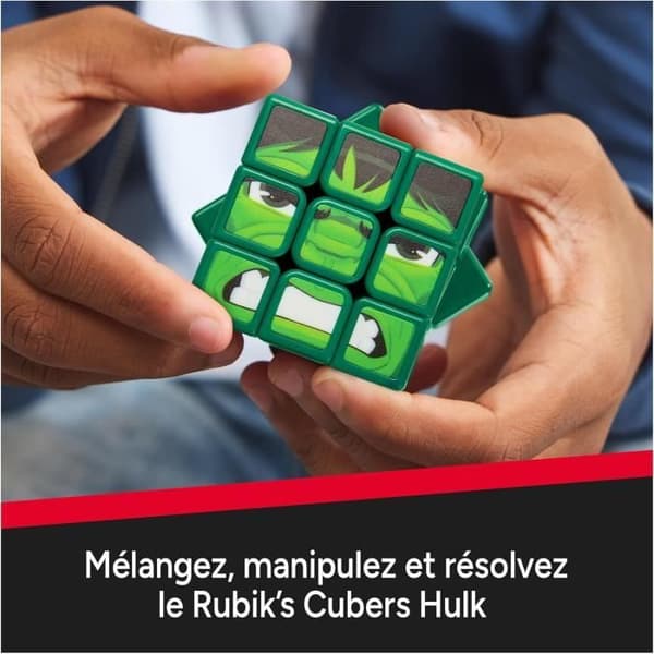 Rubiks kub - Rubiks - Hulk 3X3 - Flerfärgad - 8 år och uppåt - Problemlösningspussel