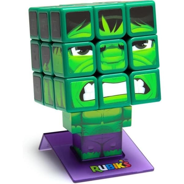 Rubiks kub - Rubiks - Hulk 3X3 - Flerfärgad - 8 år och uppåt - Problemlösningspussel