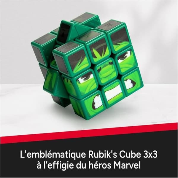 Rubiks kub - Rubiks - Hulk 3X3 - Flerfärgad - 8 år och uppåt - Problemlösningspussel