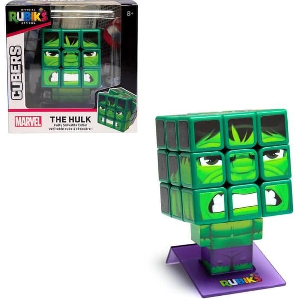 Rubiks kub - Rubiks - Hulk 3X3 - Flerfärgad - 8 år och uppåt - Problemlösningspussel