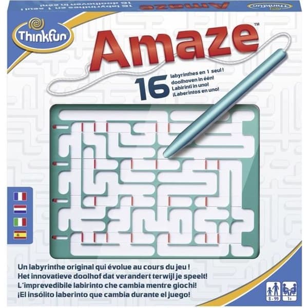 Ravensburger Amaze logikspel - 16 utmaningar - Blandat - Från 8 år