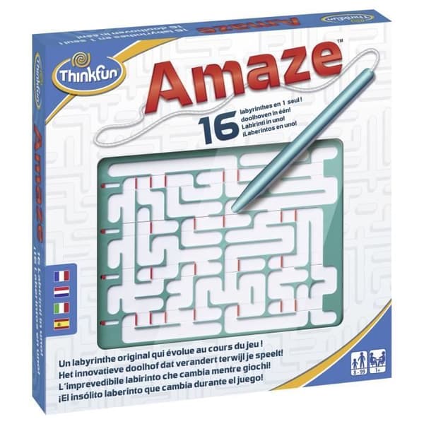 Ravensburger Amaze logikspel - 16 utmaningar - Blandat - Från 8 år
