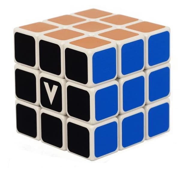 Brädspel - V-CUBE - 3x3 klassisk vit - 27 bitar - Exceptionell rotation