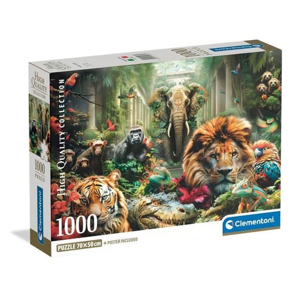 Pussel - CLEMENTONI - Mystic Jungle - 1000 Bitar - Ekologisk - Tillverkad i Italien