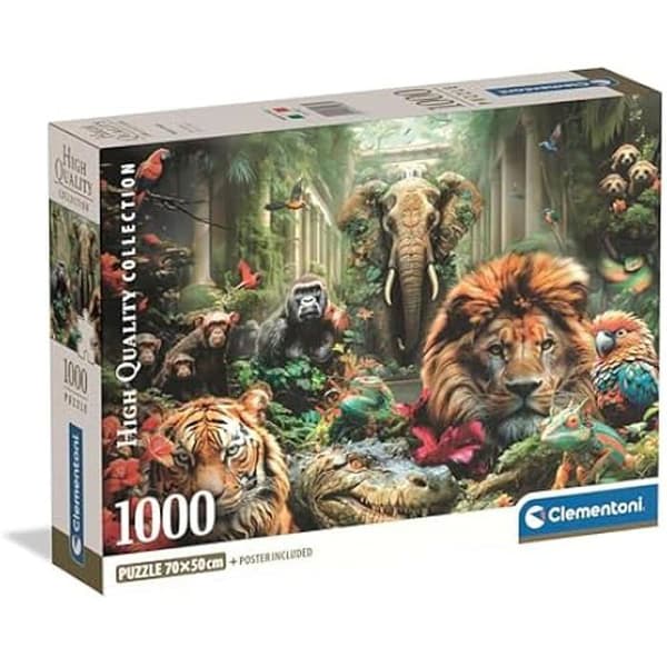 Pussel - CLEMENTONI - Mystic Jungle - 1000 Bitar - Tillverkad i Italien - Ekologisk