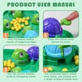 Pikkukuva 4 / 6: OBOSOE Turtle Game – Interaktiivinen rukouspeli lapsille | 36 papua | Värikäs ja hauska perhepeli