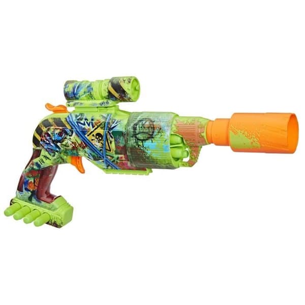 Nerf Zombie Driller, Blaster med dart, roterande cylinder, Från 8 år
