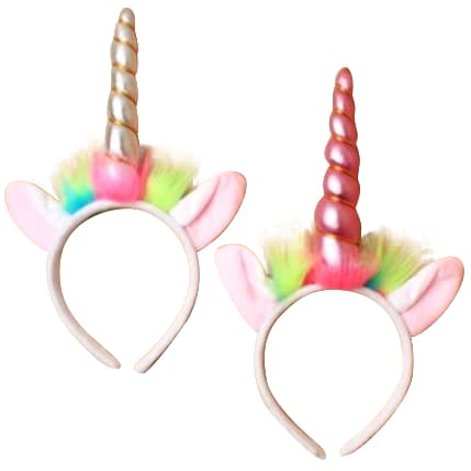 Diadem Enhörning Rosa Silver