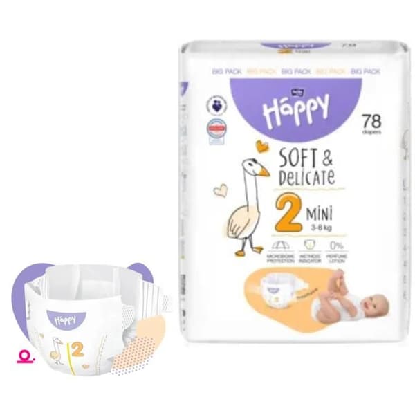 Couches pour enfants, N°2 HAPPY 78 Blöjor