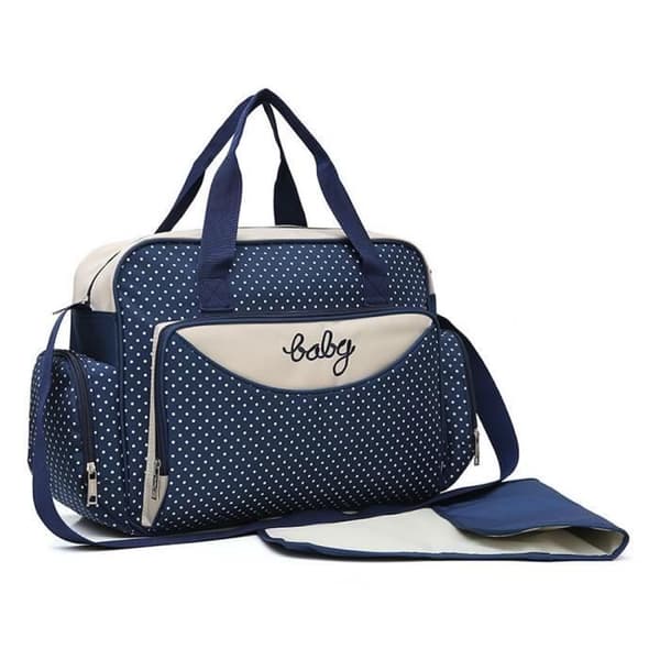 Baby Mom Omklädningsväska - LOKER - Set med 5 st - Mikrofiber - Blå
