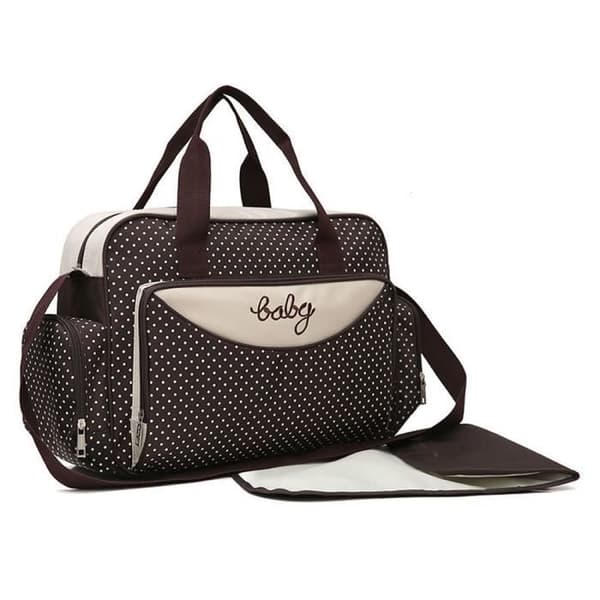Baby Mom Omklädningsväska - LOKER - Set med 5 st - Mikrofiber - Kaffe - Dagligen