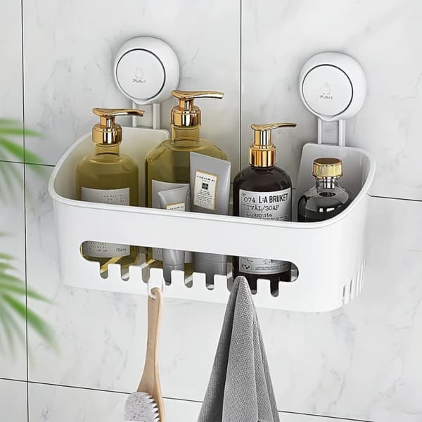 Brusekurv, Vandafvisende, Pladsbesparende Design,Brusebad caddy