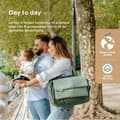Miniatyrbild 2 av 6: Babymoov Day to Day (blöjväska) - Trendig och funktionell, Kapacitet 23L, Många fickor, 6 tillbehör ingår, Abstrakt