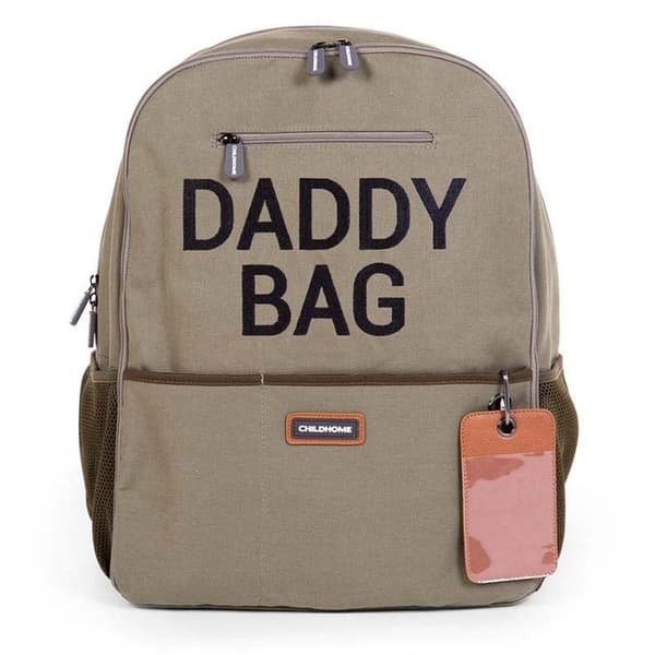 BARNHEM - Pappa Bagpack Canvas Skötväska Khaki