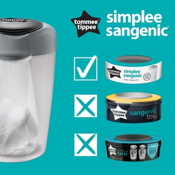 TOMMEE TIPPEE Charge SIMPLEE Multipack x6 Sangenic