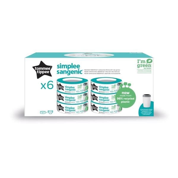 TOMMEE TIPPEE Charge SIMPLEE Multipakke x6 Sangenic