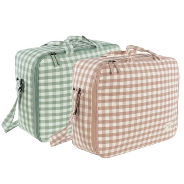 Mödraväska - Walking Mum - Remy - Grön - XL rutigt - 49X37X17 cm