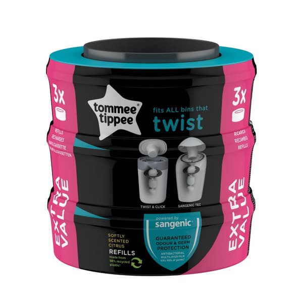 Sangenic Twist/Tec Refill 3 stk. Tommee Tippee