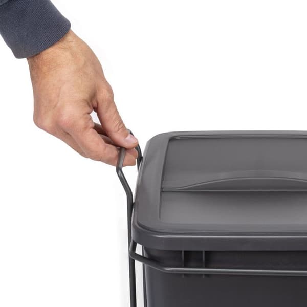 Återvinningskärl - EMUCA - 2 x 35 L - Bottenmontering - Manuell utsug - Vit