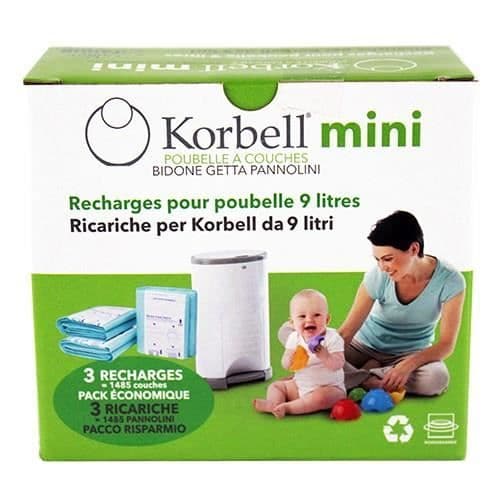 KORBELL Minipack med 3 refills 9L